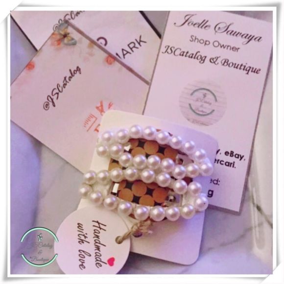 🌸 Faux Pearl Handmade Set of 2 Barrettes 🌸🎉HP🎉 - Picture 3 of 5